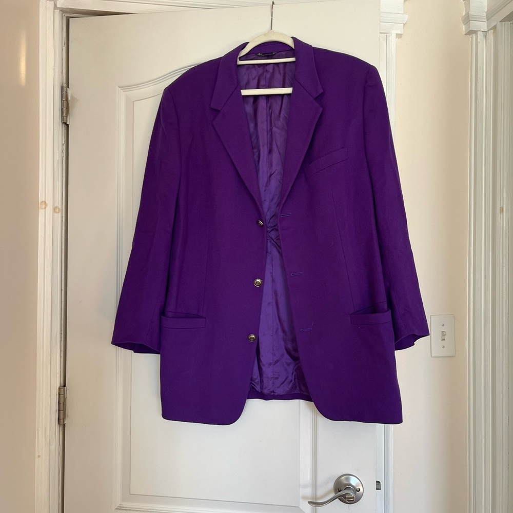 Vintage Versace Purple Blazer